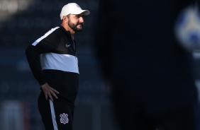 Treinador Danilo durante jogo entre Corinthians e Avaí, pelo Brasileiro de Aspirantes
