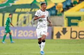 J durante a partida contra o Cuiab, pelo Brasileiro, na Arena Pantanal