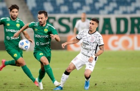 Volante Gabriel durante partida entre Corinthians e Cuiab nesta segunda-feira