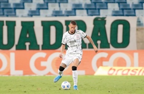 Zagueiro João Victor durante partida entre Corinthians e Cuiabá nesta segunda-feira