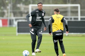 Atacante J em treino preparatrio para jogo contra o Flamengo, pelo Campeonato Brasileiro