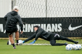 Cássio em treino preparatório para jogo contra o Flamengo, pelo Campeonato Brasileiro