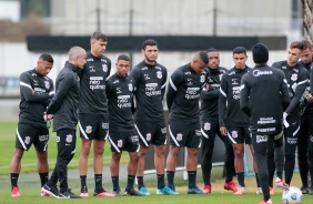 Elenco em treino preparatrio para jogo contra o Flamengo, pelo Campeonato Brasileiro