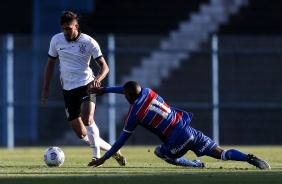 Gabriel Arajo durante jogo entre Corinthians e Fortaleza, pelo Brasileiro de Aspirantes 2021