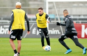 Gustavo Silva em treino preparatório para jogo contra o Flamengo, pelo Campeonato Brasileiro