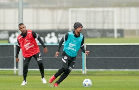 Marquinhos e Léo Natel seguem se preparando para enfrentar o Flamengo, pelo Campeonato Brasileiro