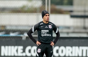 Volante Gabriel em treino preparatrio para jogo contra o Flamengo, pelo Campeonato Brasileiro