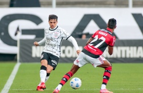 Fagner durante jogo entre Corinthians e Flamengo, pelo Brasileiro, na Neo Qumica Arena