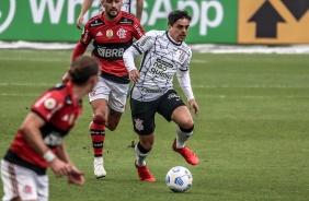 Fagner em partida entre Corinthians e Flamengo, pelo Brasileiro, na Neo Química Arena