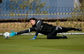 Cssio durante treino do Corinthians