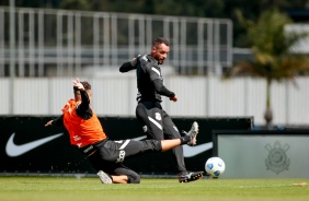 Renato Augusto em treino do Corinthians