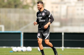 Giuliano durante ltimo treinamento do Corinthians antes do jogo contra o Santos