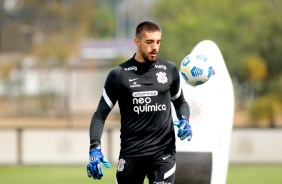 Guilherme durante ltimo treinamento do Corinthians antes do jogo contra o Santos