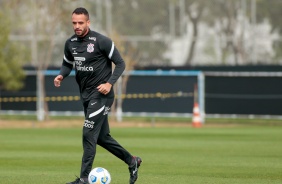 Renato Augusto durante ltimo treinamento do Corinthians antes do jogo contra o Santos