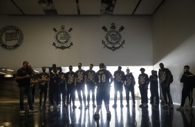 Equipe do basquete do Corinthians durante Tour Casa do Povo