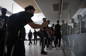 Equipe do basquete do Corinthians durante Tour Casa do Povo