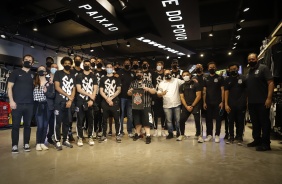 Equipe do basquete do Corinthians durante Tour Casa do Povo