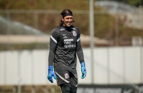 Cssio durante treino do  Corinthians em preparao para duelo contra o Atltico-GO