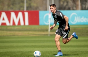 Mateus Vital durante treino do  Corinthians em preparao para duelo contra o Atltico-GO