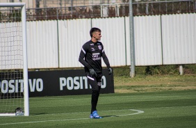 Matheus Donelli durante treino de reapresentao do Corinthians