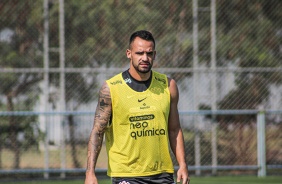 Renato Augusto durante treino de reapresentao do Corinthians