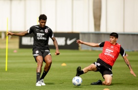 Gil e ngelo Araos durante atividades no CT Dr. Joaquim Grava