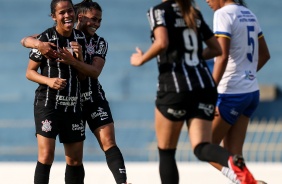Victoria durante partida entre Corinthians e São José, pelo Campeonato Paulista Feminino