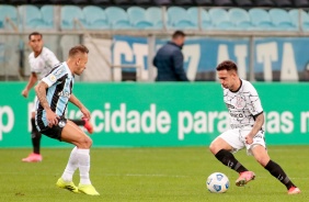 Gustavo Silva durante partida entre Corinthians e Grmio, pelo Campeonato Brasileiro