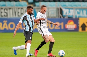 Luan durante partida entre Corinthians e Grmio, pelo Campeonato Brasileiro