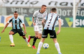 Luan durante partida entre Corinthians e Grmio, pelo Campeonato Brasileiro