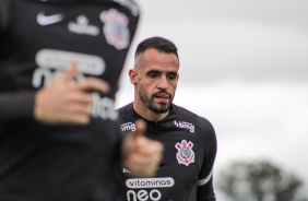 Renato Augusto no ltimo treino do Corinthians antes do jogo contra o Grmio