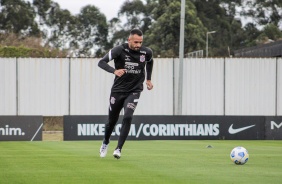 Renato Augusto no ltimo treino do Corinthians antes do jogo contra o Grmio