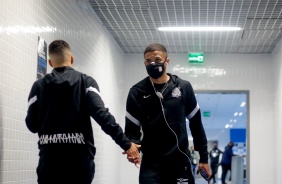 Vitinho antes da partida contra o Grmio, pelo Campeonato Brasileiro