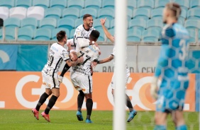 Vitinho durante partida entre Corinthians e Grmio, pelo Campeonato Brasileiro