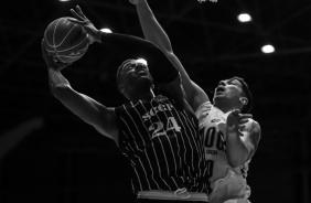 Paranhos durante partida de basquete entre Corinthians e Mogi