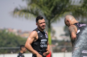 Giuliano em mais um dia de treinamentos no CT do Corinthians