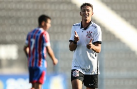 Keven Vinicius na goleada por 7 a 1do Corinthians sobre o Bahia