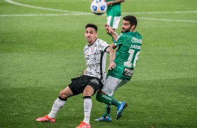 Gustavo Silva durante jogo entre Corinthians e Juventude, pelo Brasileiro