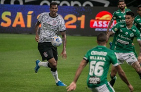 J durante partida entre Corinthians e Juventude, na Neo Qumica Arena