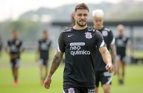 Joo Pedro durante ltimo treino do Corinthians para jogo do incio do returno do Brasileiro