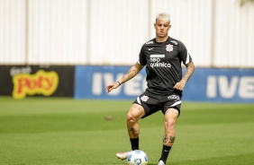 Roger Guedes durante ltimo treino do Corinthians para jogo do incio do returno do Brasileiro