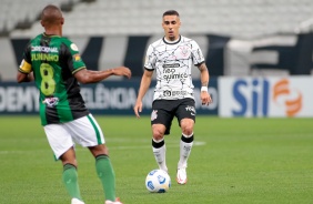 Gabriel jogando a partida entre Corinthians e Amrica-MG, pelo Campeonato Brasileiro