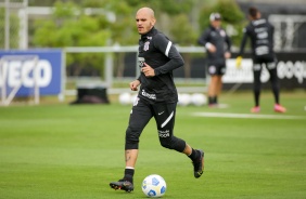 Fbio Santos no treinamento do Corinthians, no CT Dr. Joaquim Grava