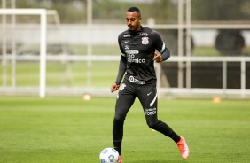 Raul Gustavo no treinamento do Corinthians, no CT Dr. Joaquim Grava