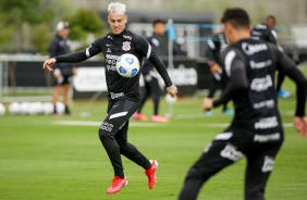 Rger Guedes no treinamento do Corinthians, no CT Dr. Joaquim Grava