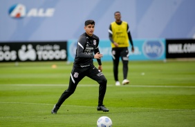Ángelo Araos durante treino preparatório para o Dérbi entre Corinthians e Palmeiras