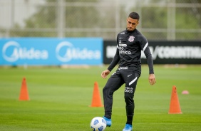 Gabriel durante treino preparatório para o Dérbi entre Corinthians e Palmeiras