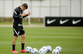 Lucas Piton durante treino preparatório para o Dérbi entre Corinthians e Palmeiras