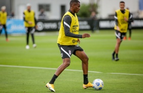 Matheus Alexandre durante treino preparatrio para o Drbi entre Corinthians e Palmeiras