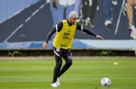 Renato Augusto durante treino preparatório para o Dérbi entre Corinthians e Palmeiras